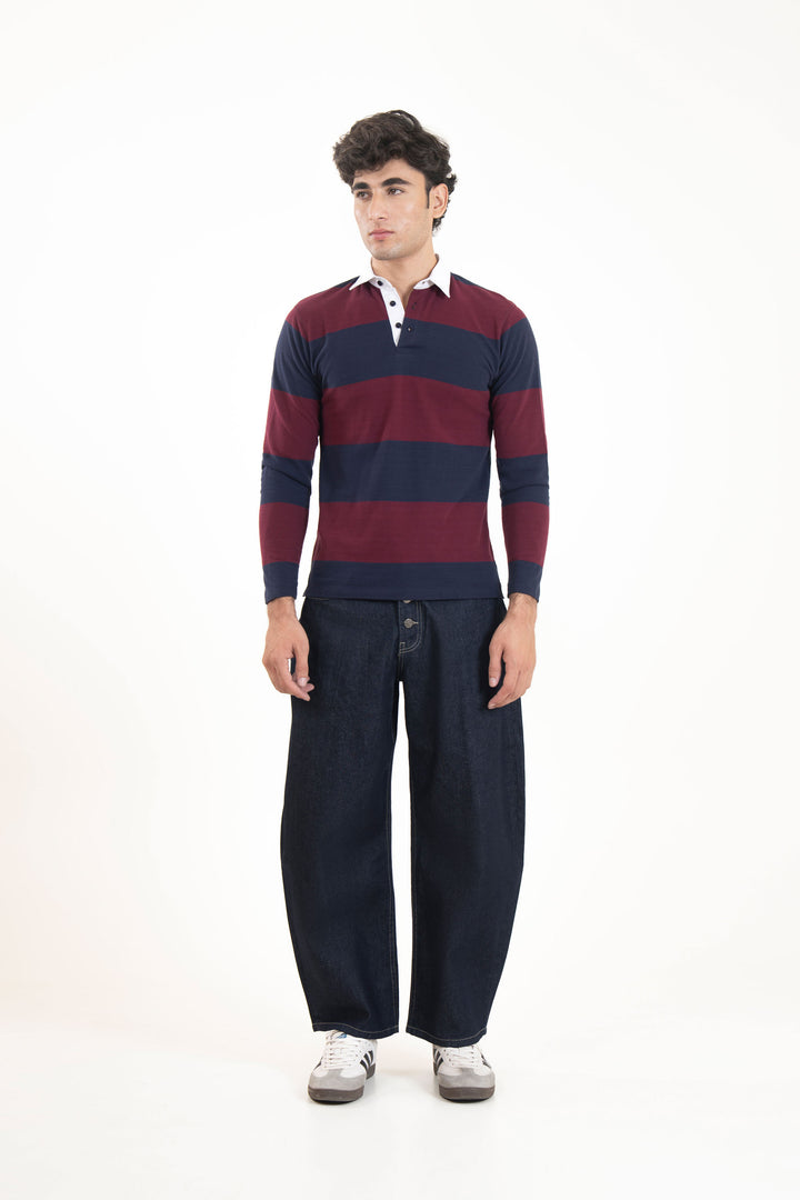 Buttoned Barrel Jeans