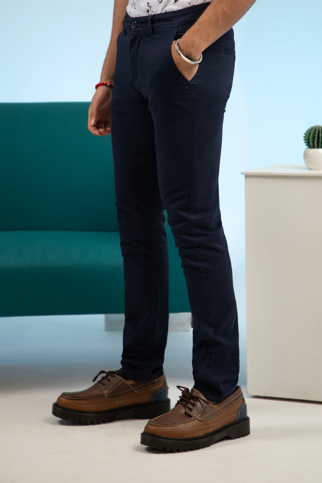 Slim Chinos Navy