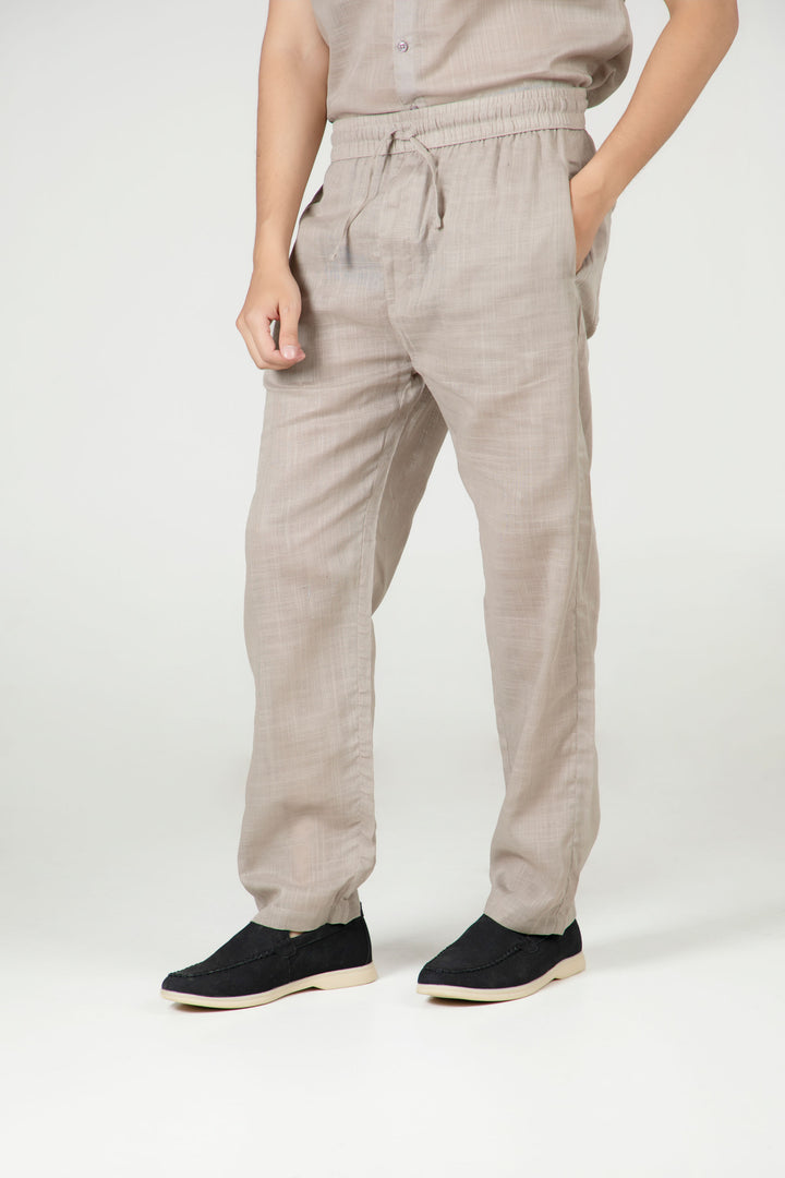Relax Textured Trousers