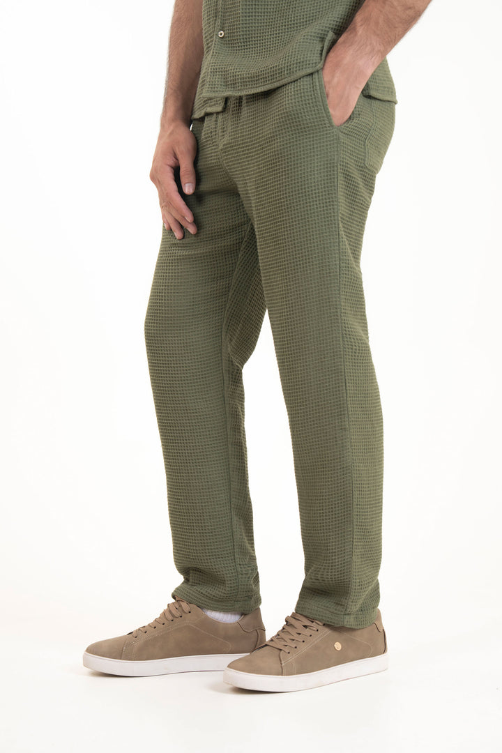 Relaxed Waffle Trousers