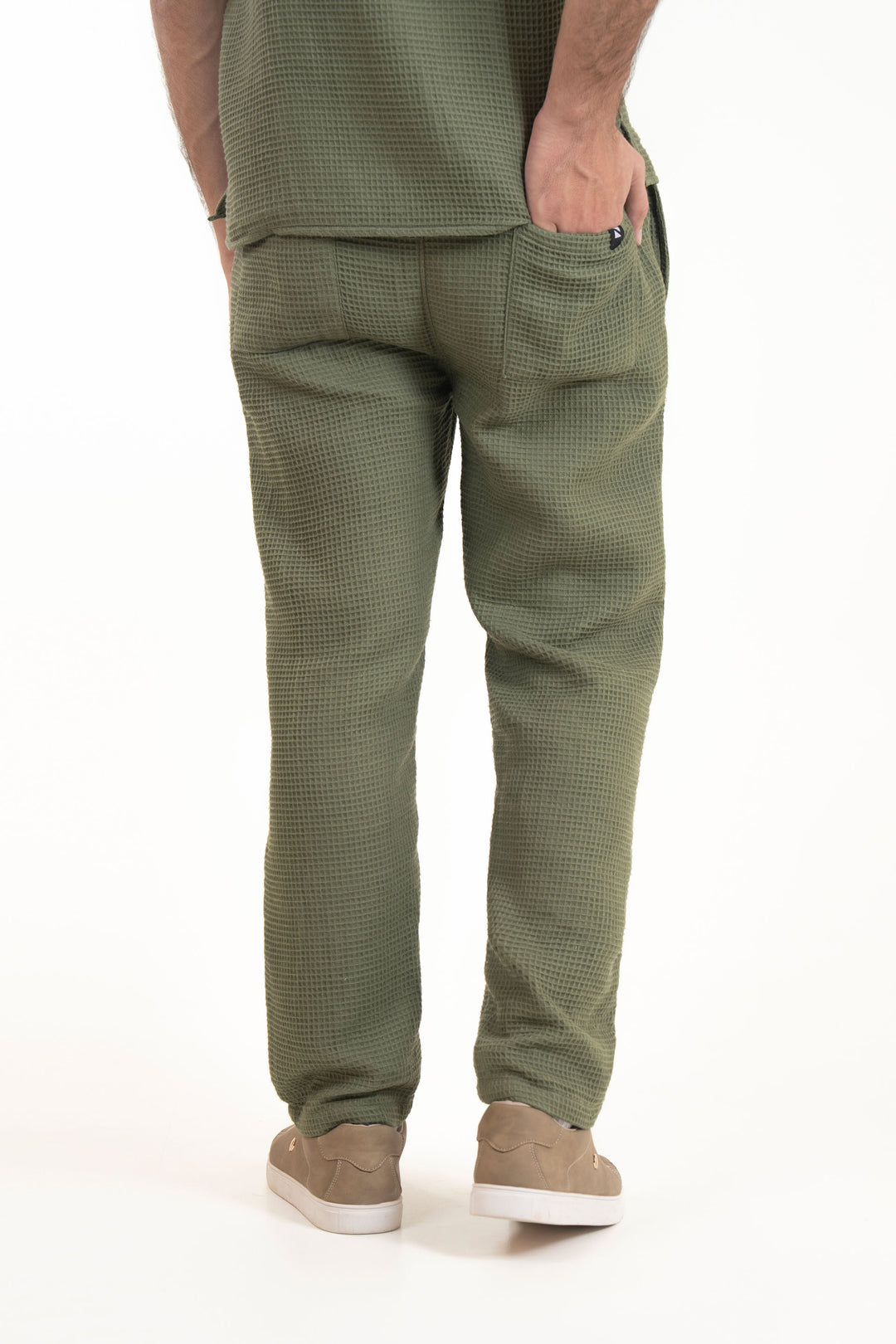 Relaxed Waffle Trousers
