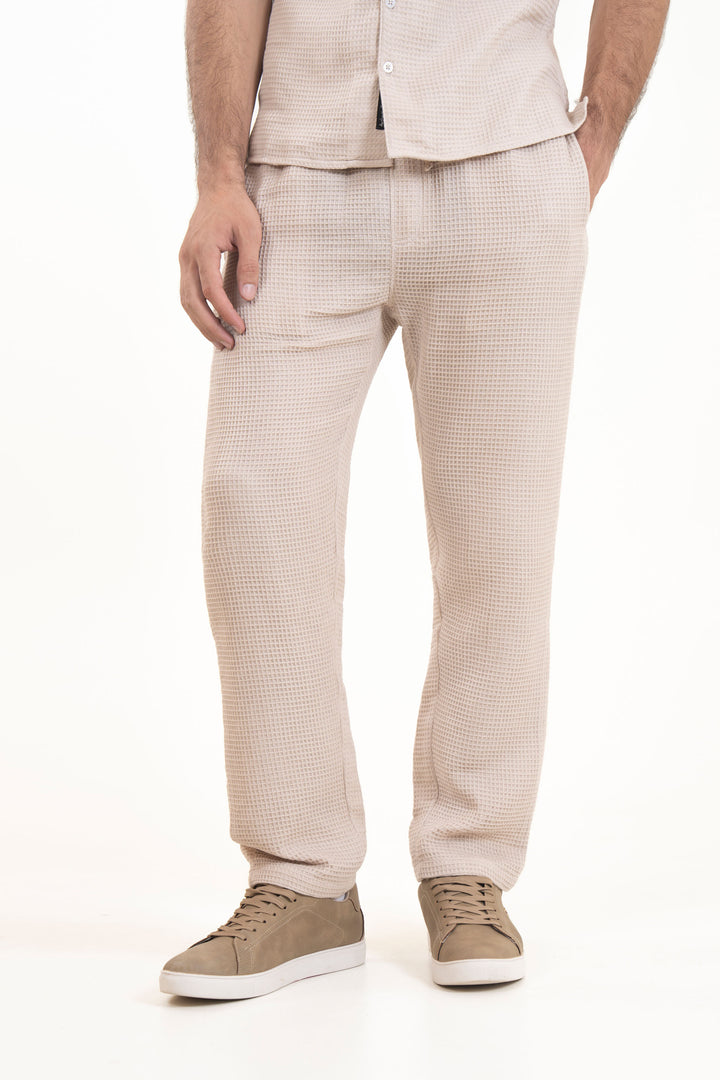 Relaxed Waffle Trousers