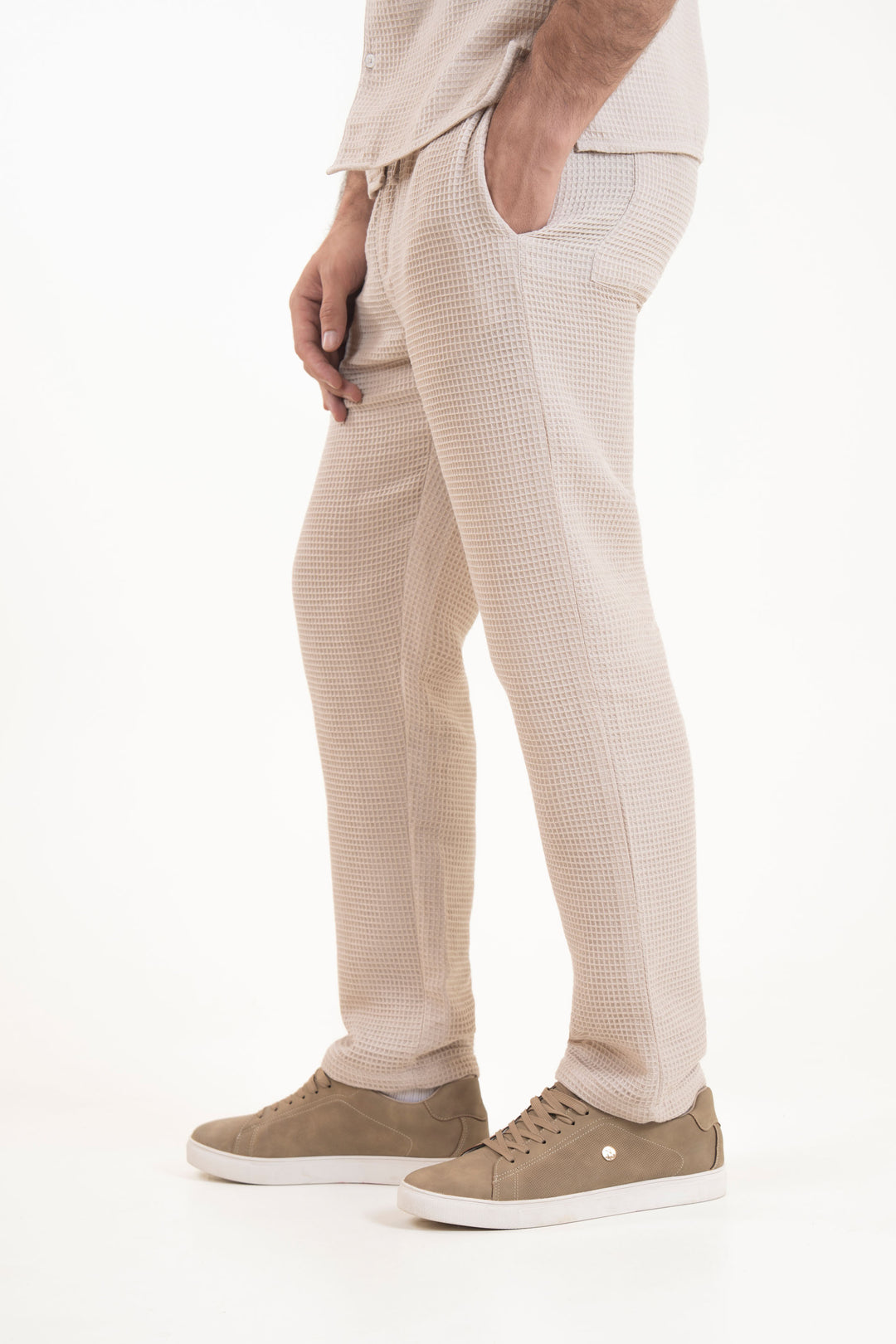 Relaxed Waffle Trousers