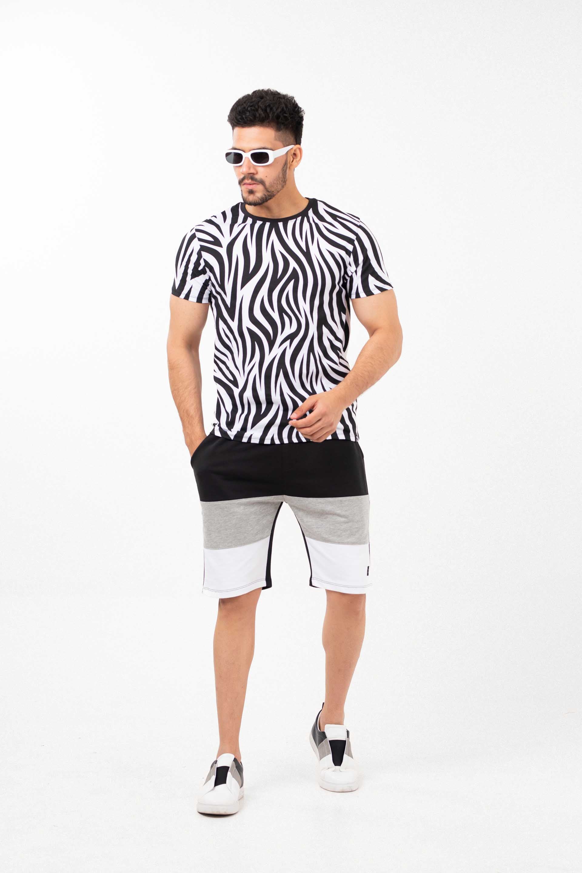 Panel Shorts Black/Grey