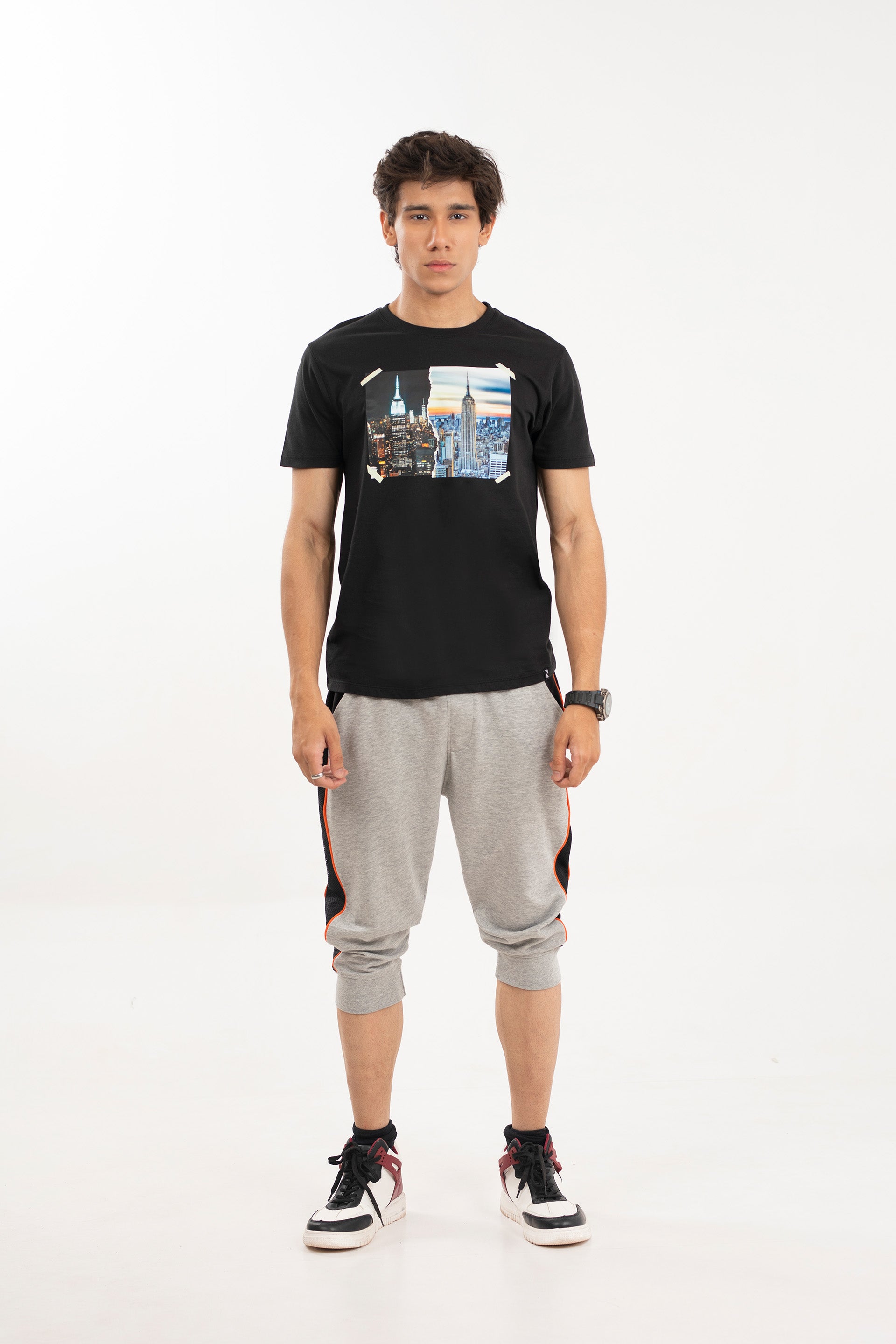 3-Quarter Shorts Grey