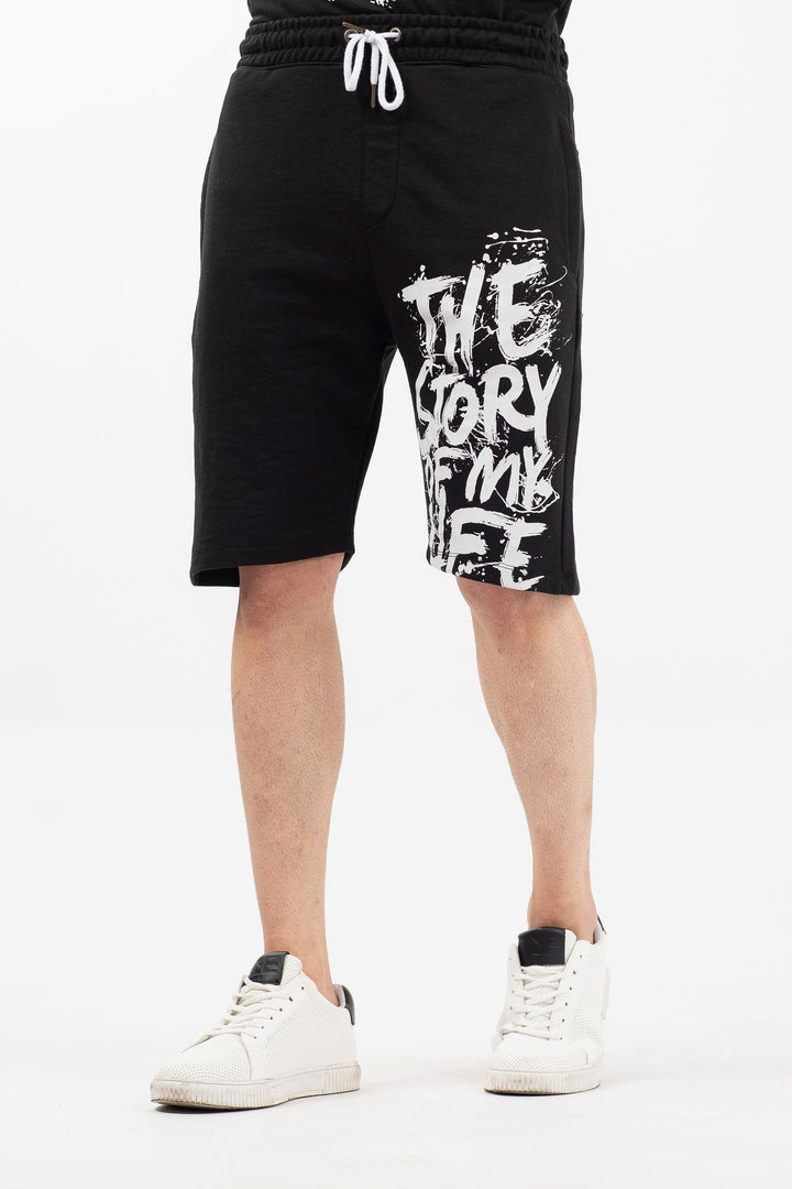 Graphic Shorts Black