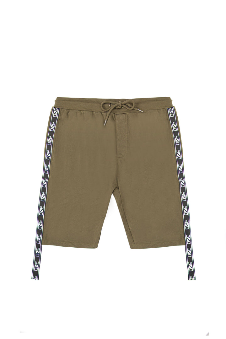 Taped Shorts Dark Olive