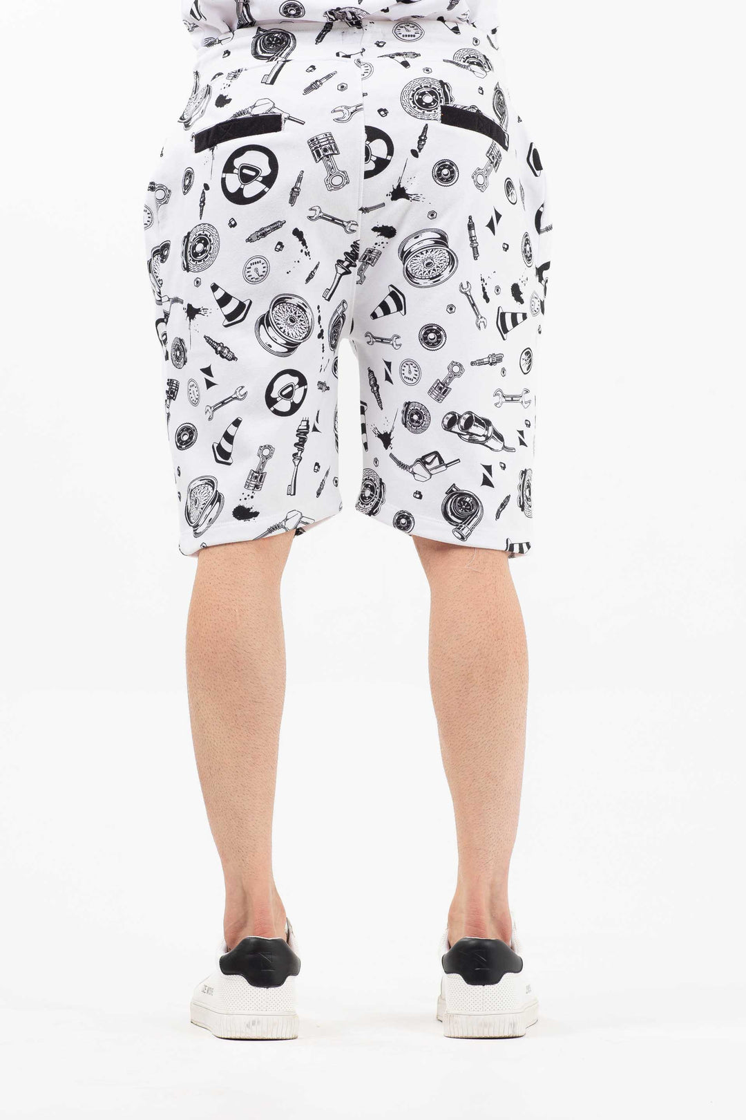 Printed Shorts White