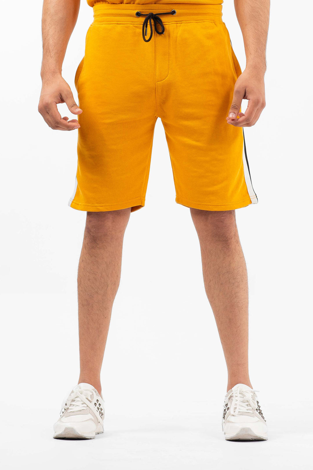 Tape Shorts Mustard