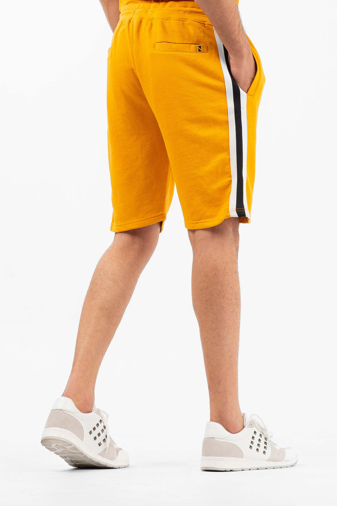 Tape Shorts Mustard