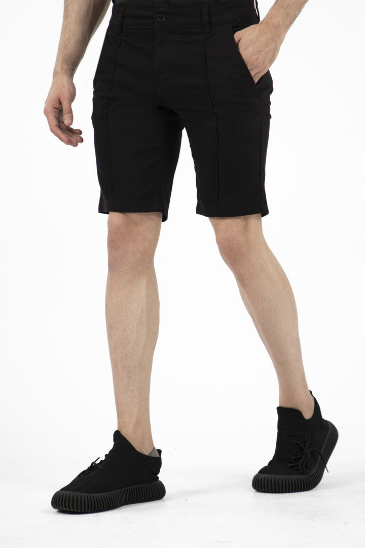 Pleated Shorts Black