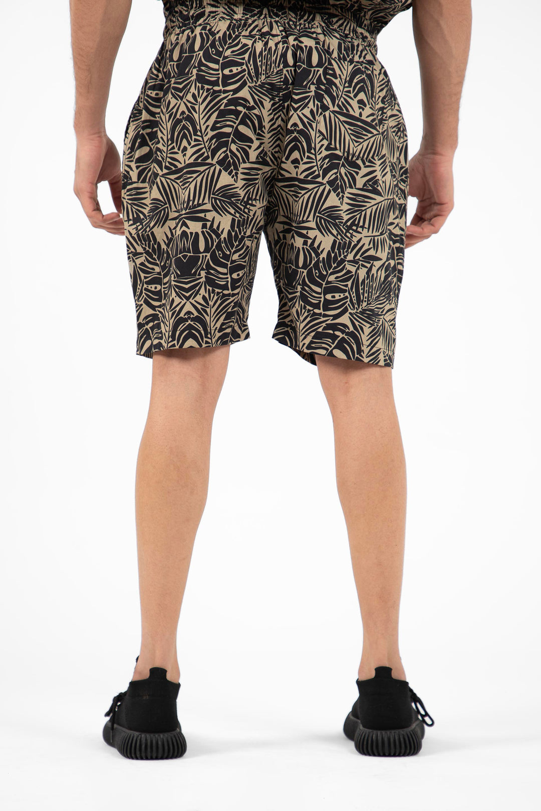 Hawaiian Shorts Black/Beige