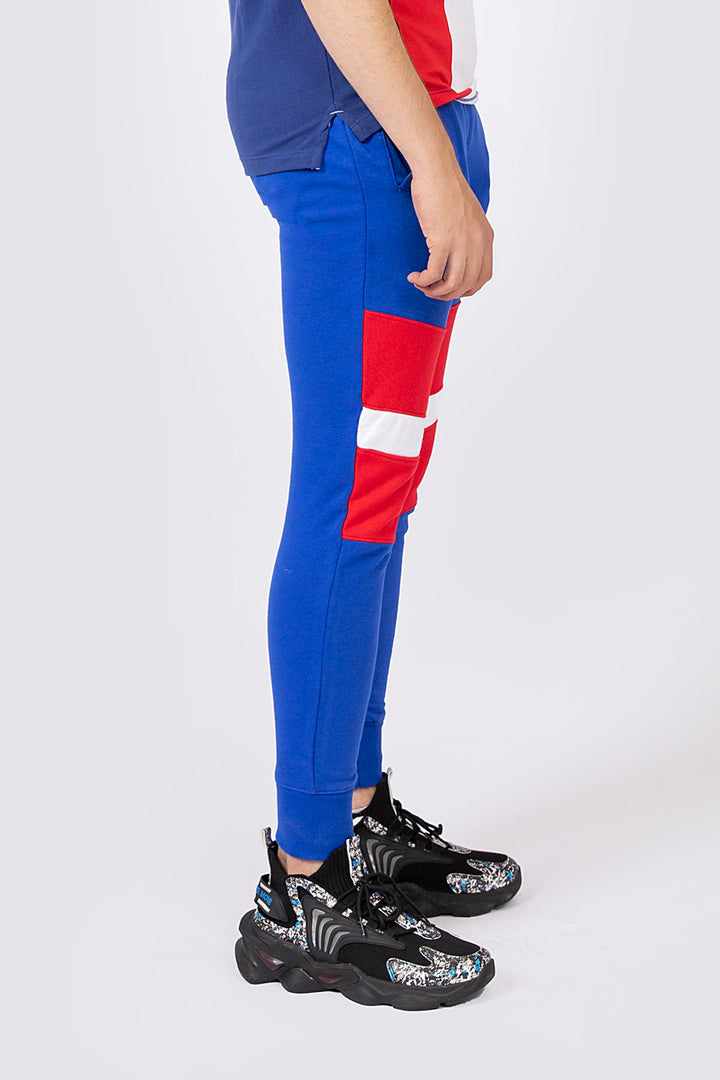 Paneled Track Pants Blue