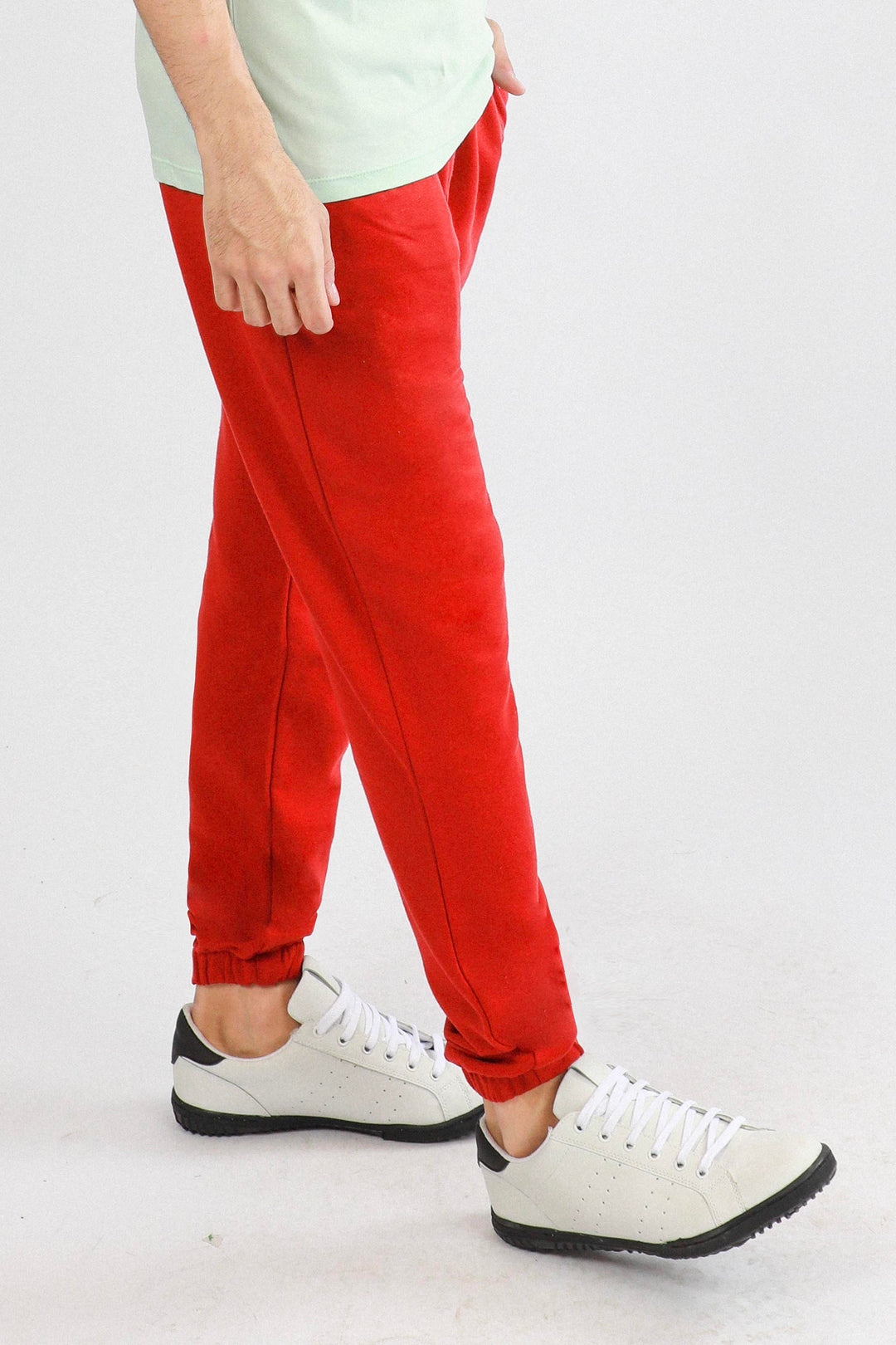 Elasticated Track Pants Maroon