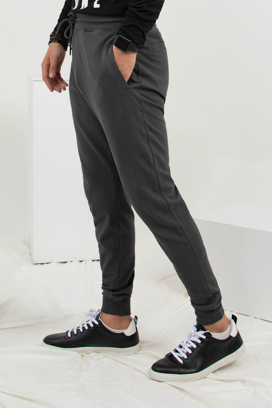 Textured Trackpants Grey