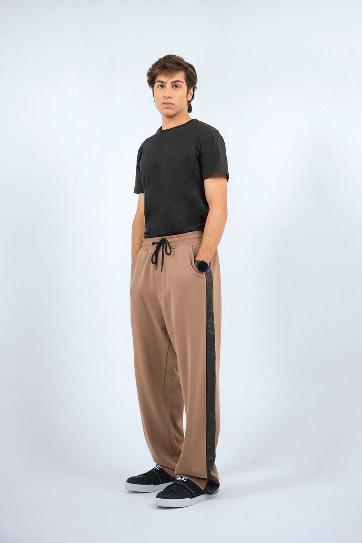 Comfort Contrasting Pants Beige