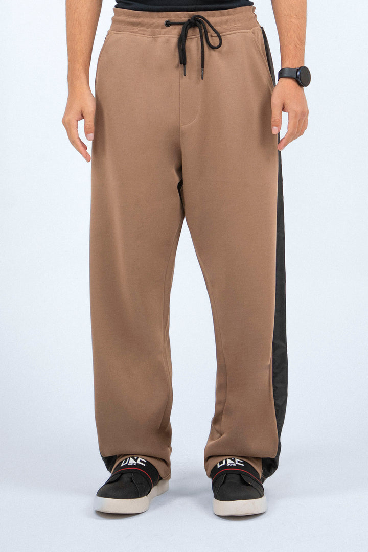 Comfort Contrasting Pants Beige