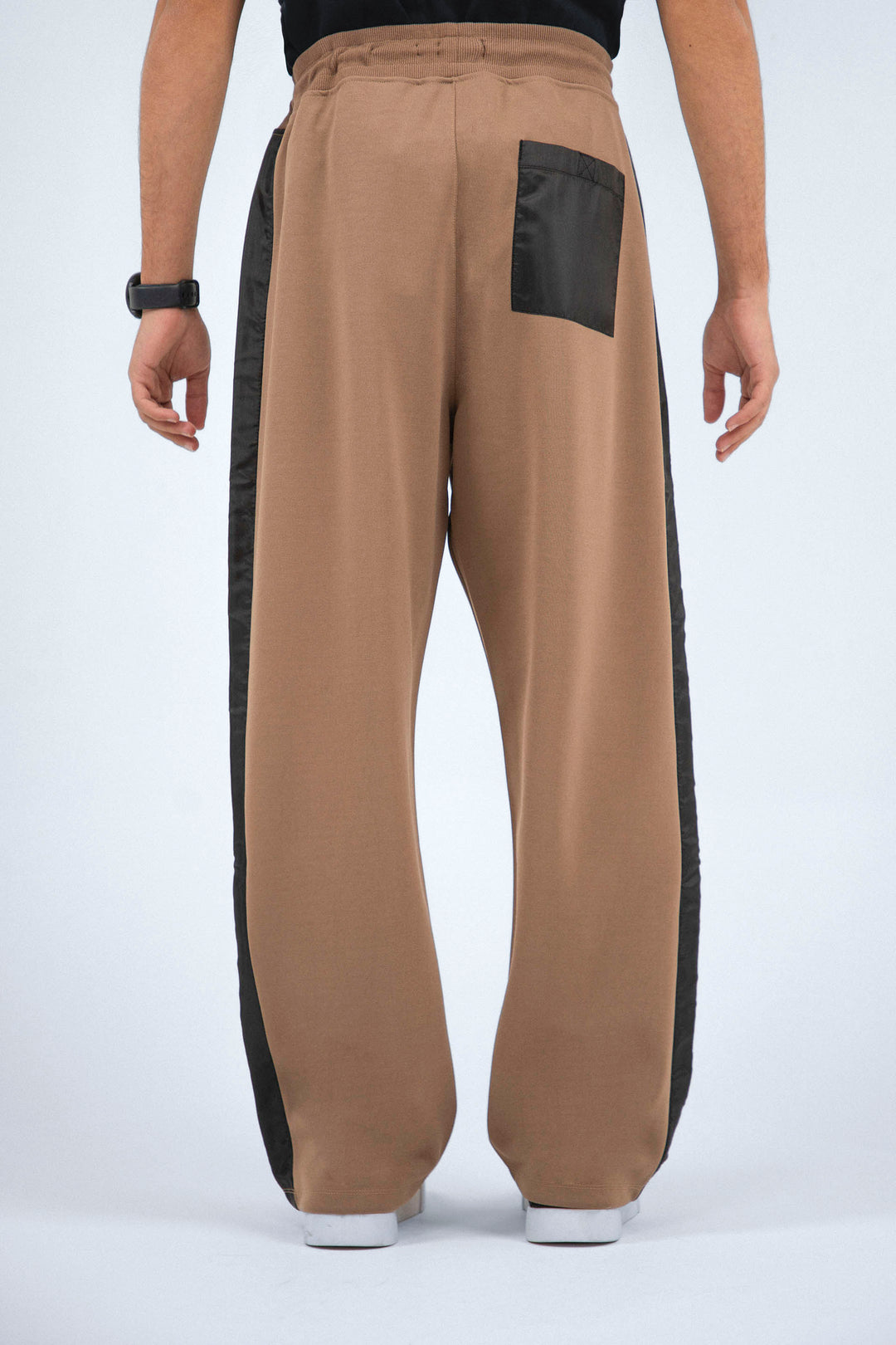 Comfort Contrasting Pants Beige