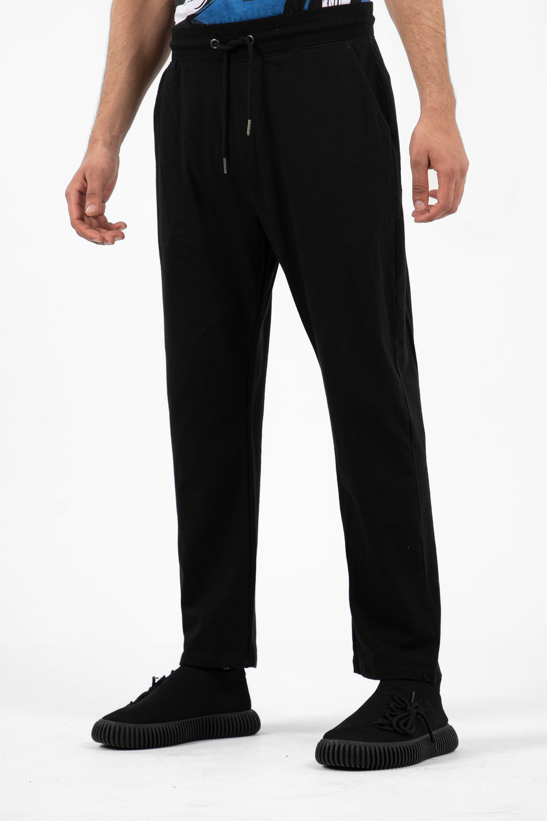 Basic Jersey Trousers Black