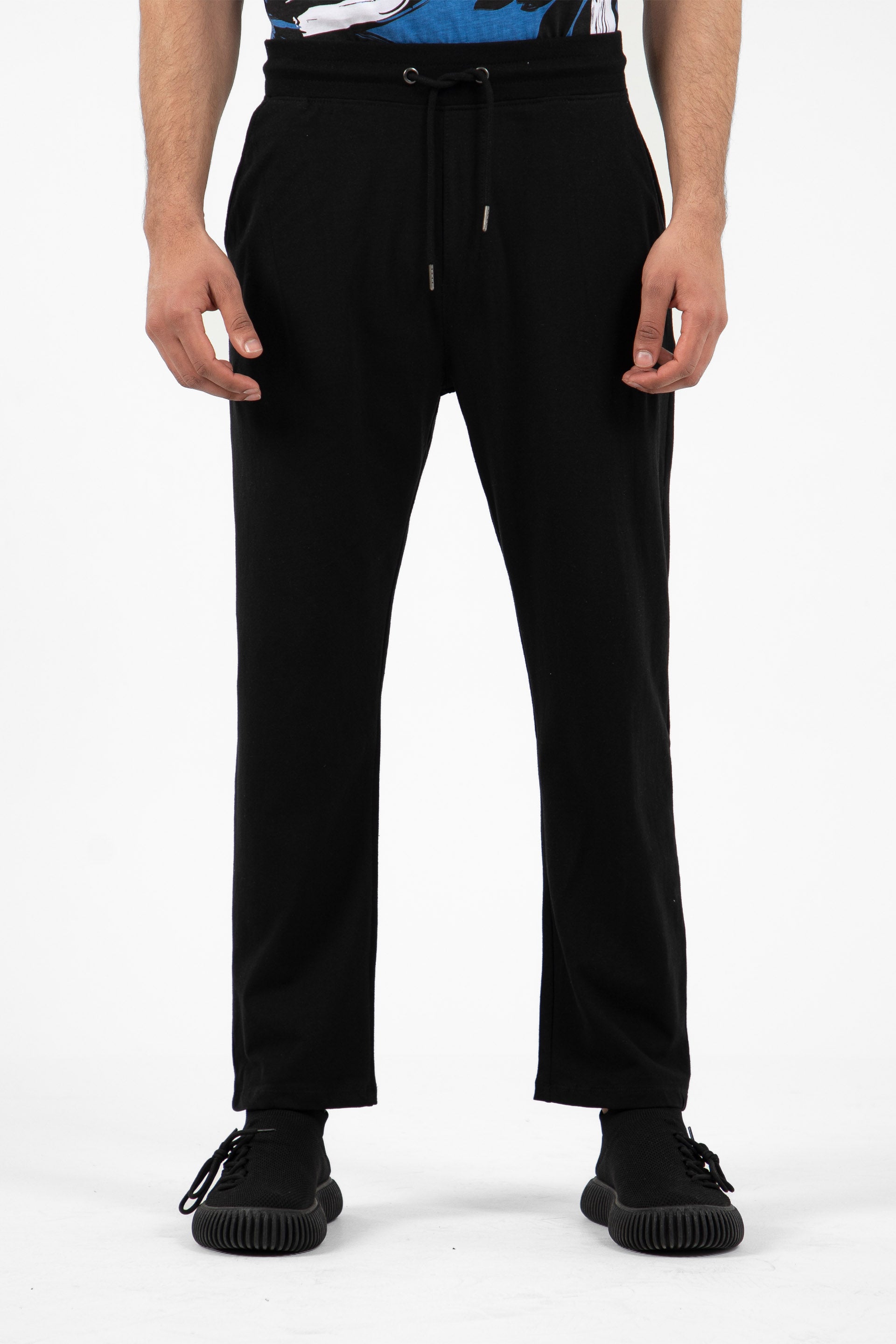 Basic Jersey Trousers Black