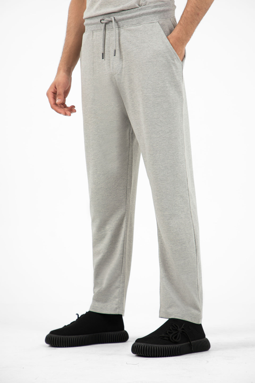 Basic Jersey Trousers Grey