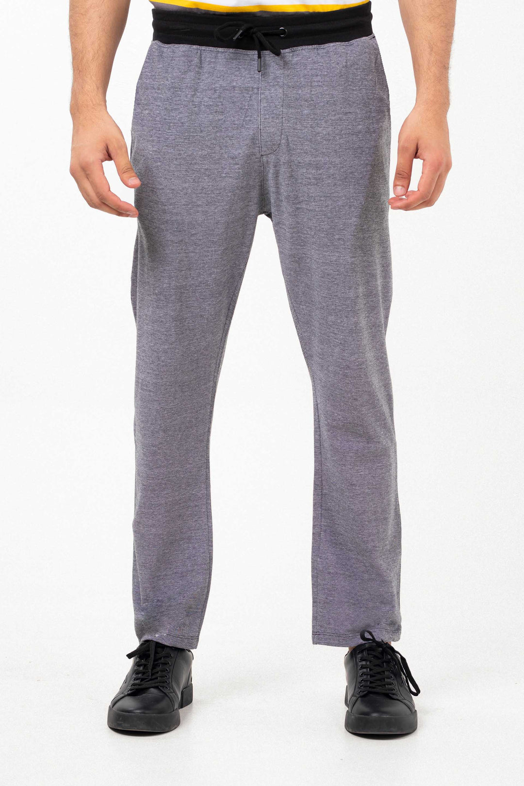 Textured Trousers Grey