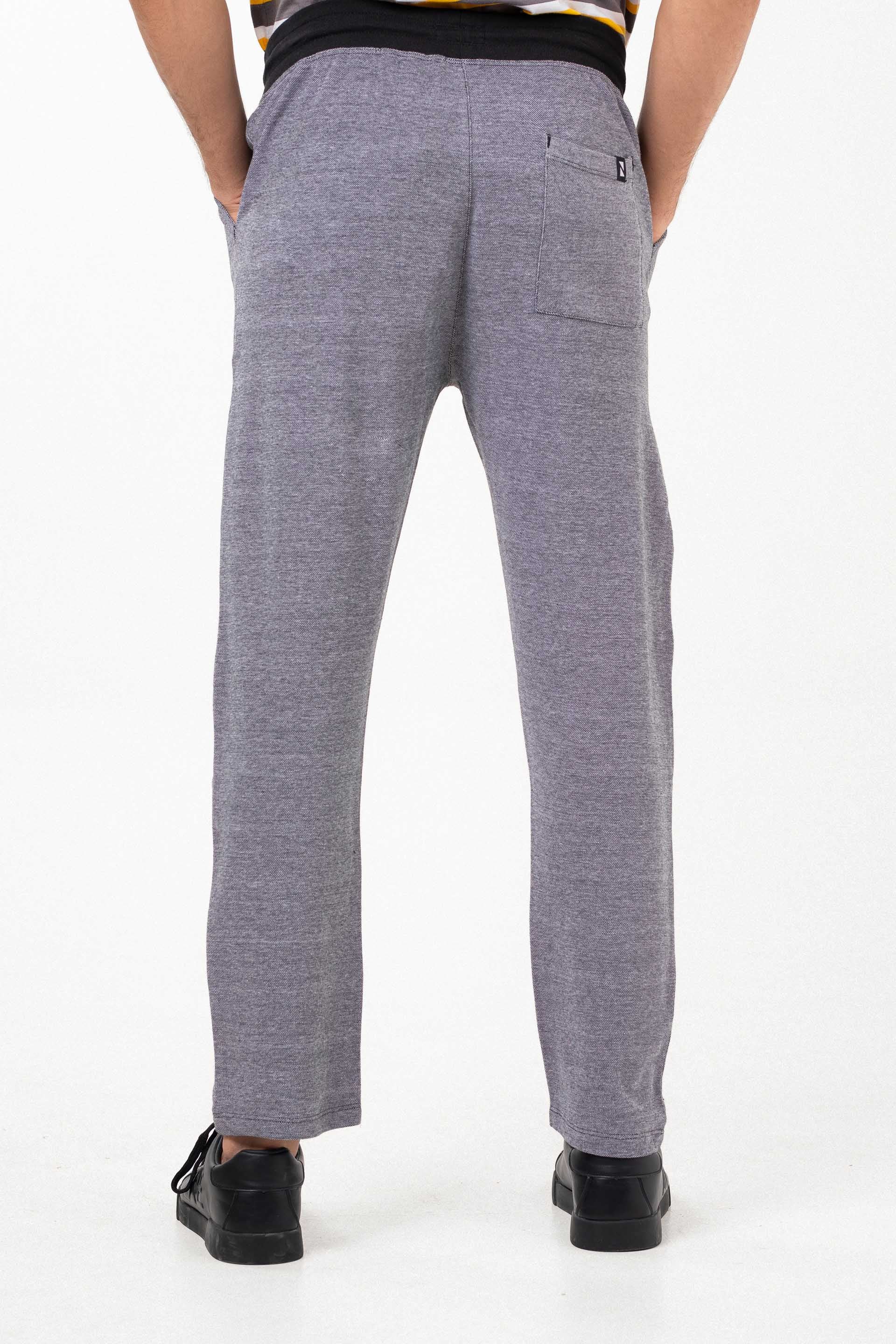 Textured Trousers Grey