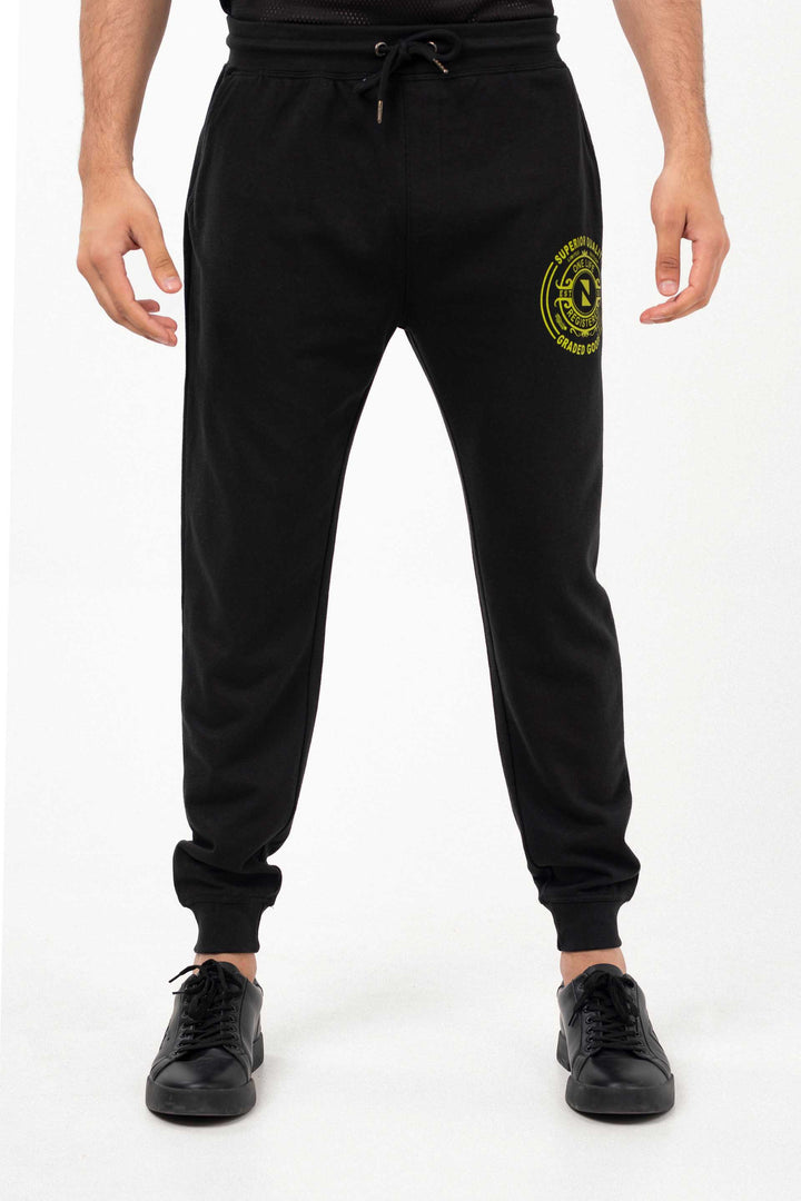 Graphic Track Pants Black