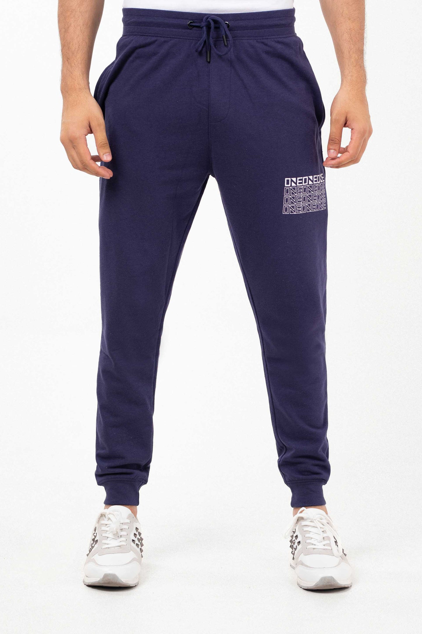 Graphic Track Pants Navy