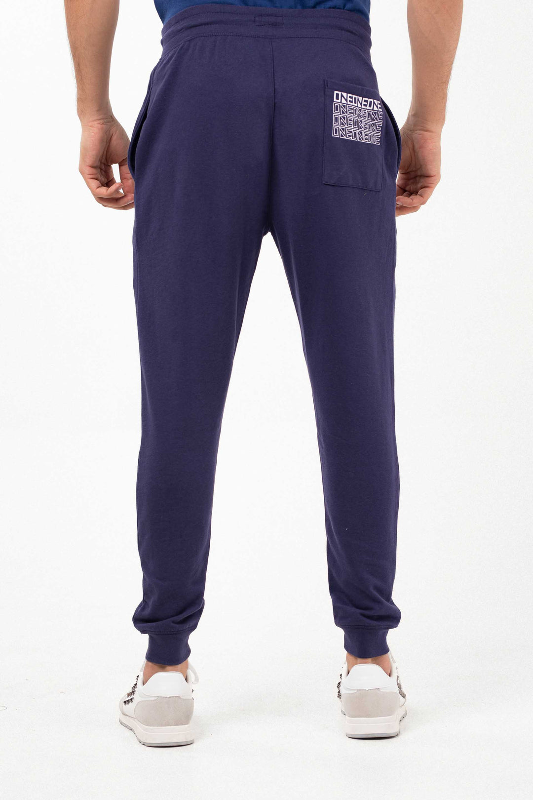 Graphic Track Pants Navy