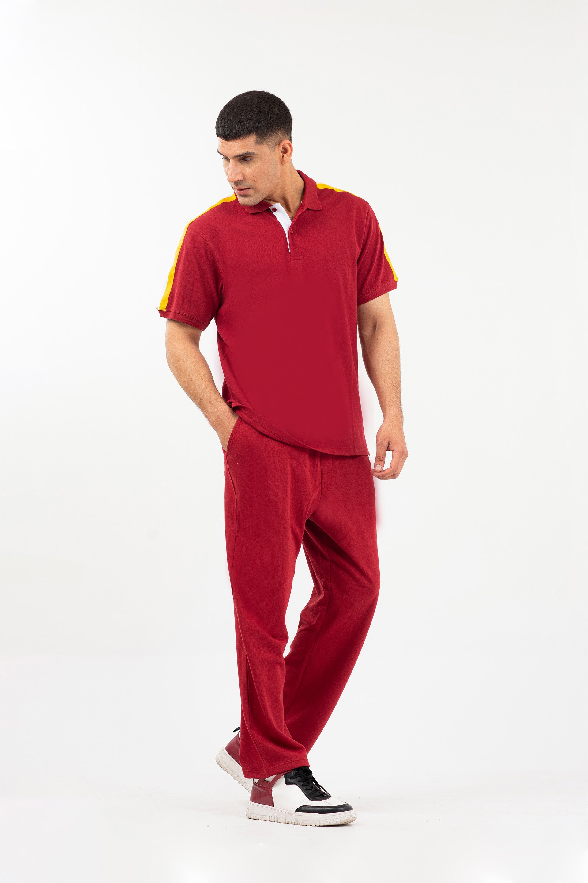 Comfort Terry Trousers Burgundy