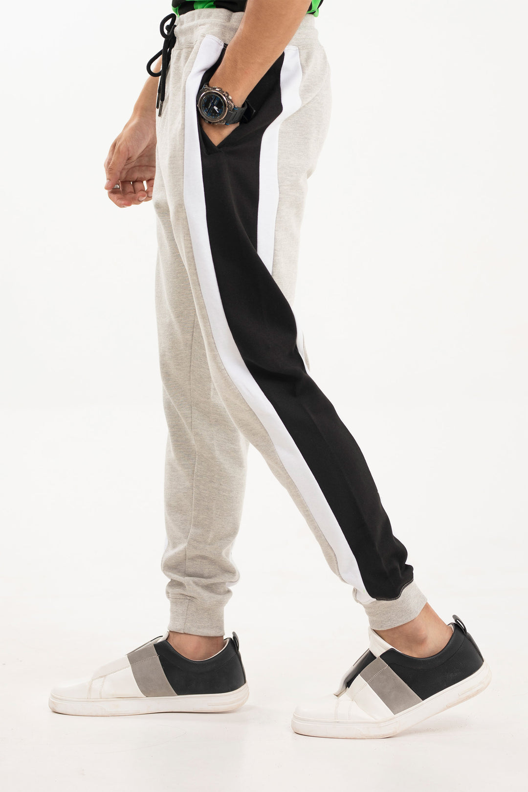 Panel Track Pants Grey