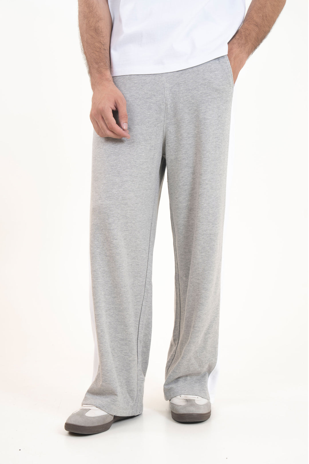 Paneled Baggy Trousers
