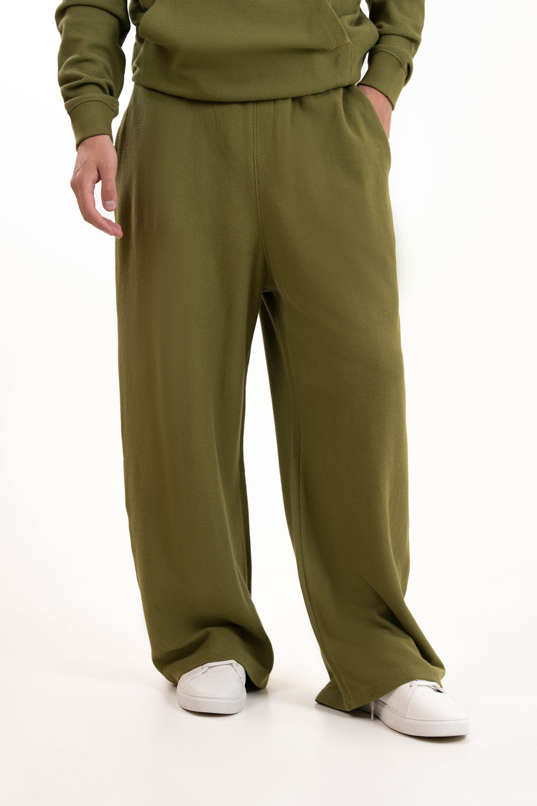 Baggy Textured Trousers