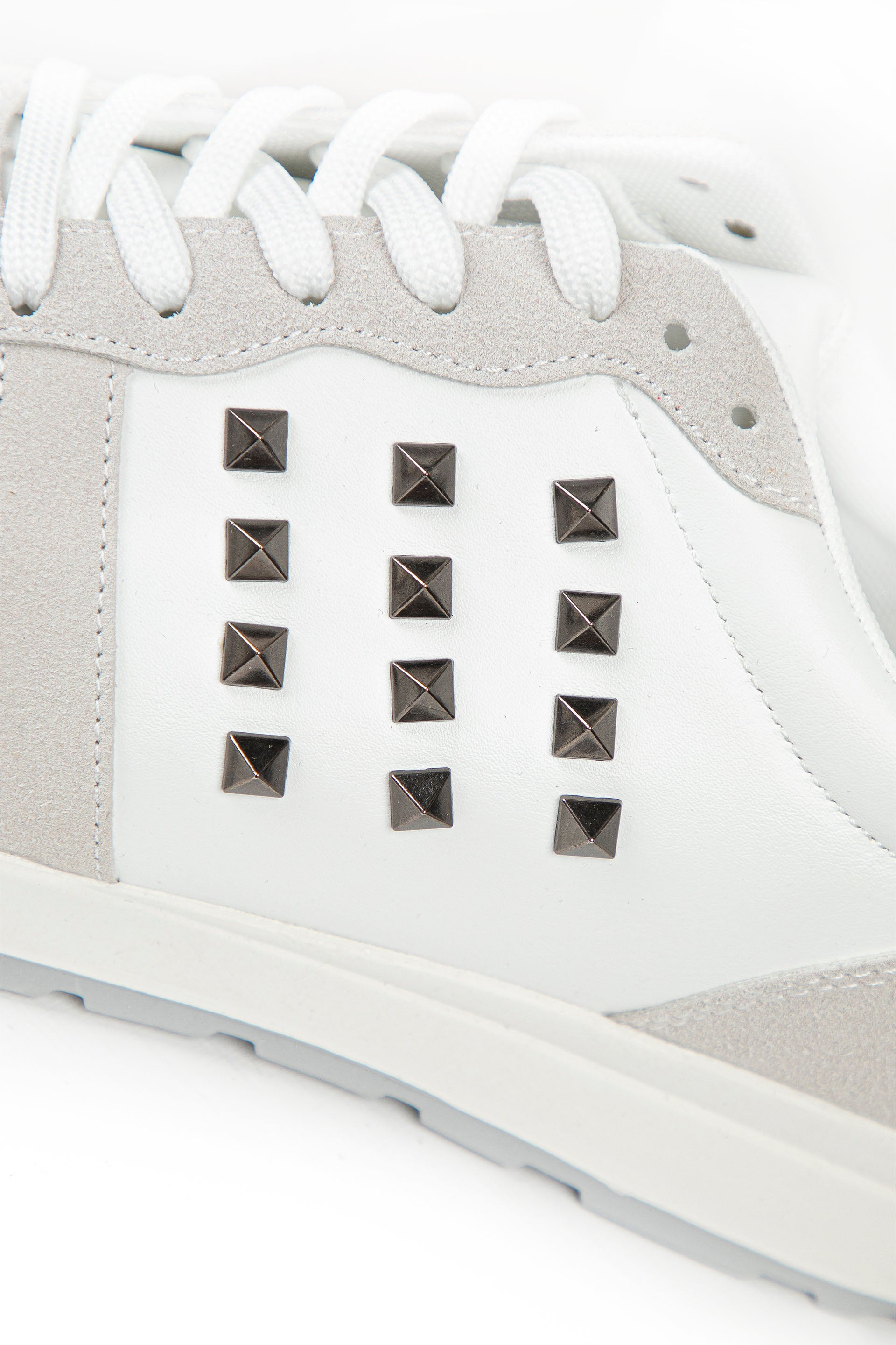 Studded Sneakers White