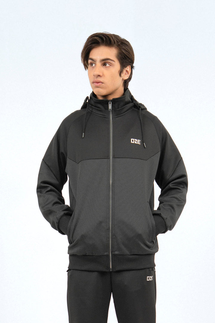 Hooded Jacket Black/Grey