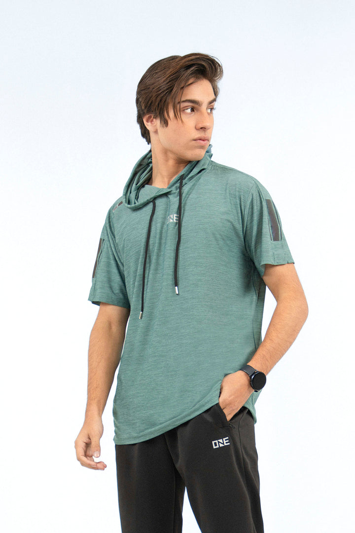 Hooded Tee Green