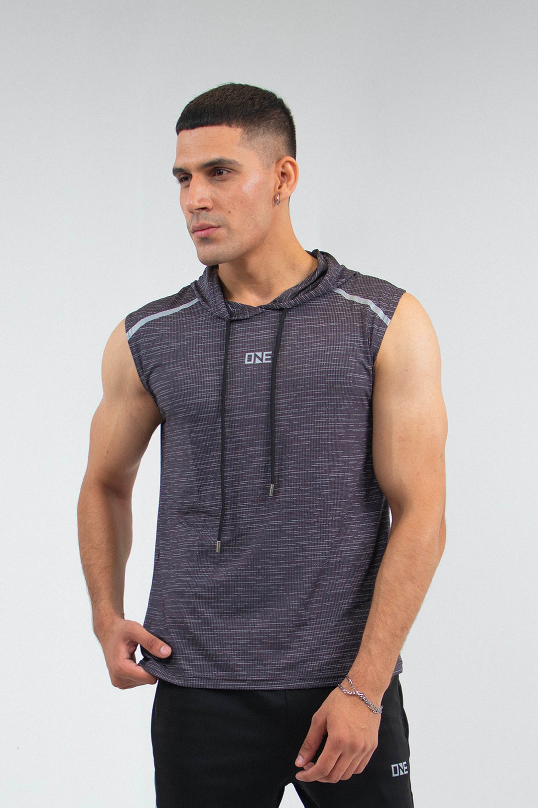 Hooded Vest Dark Grey