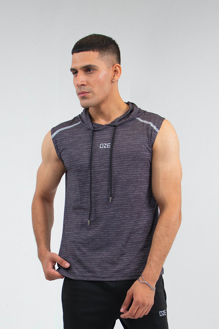 Hooded Vest Dark Grey