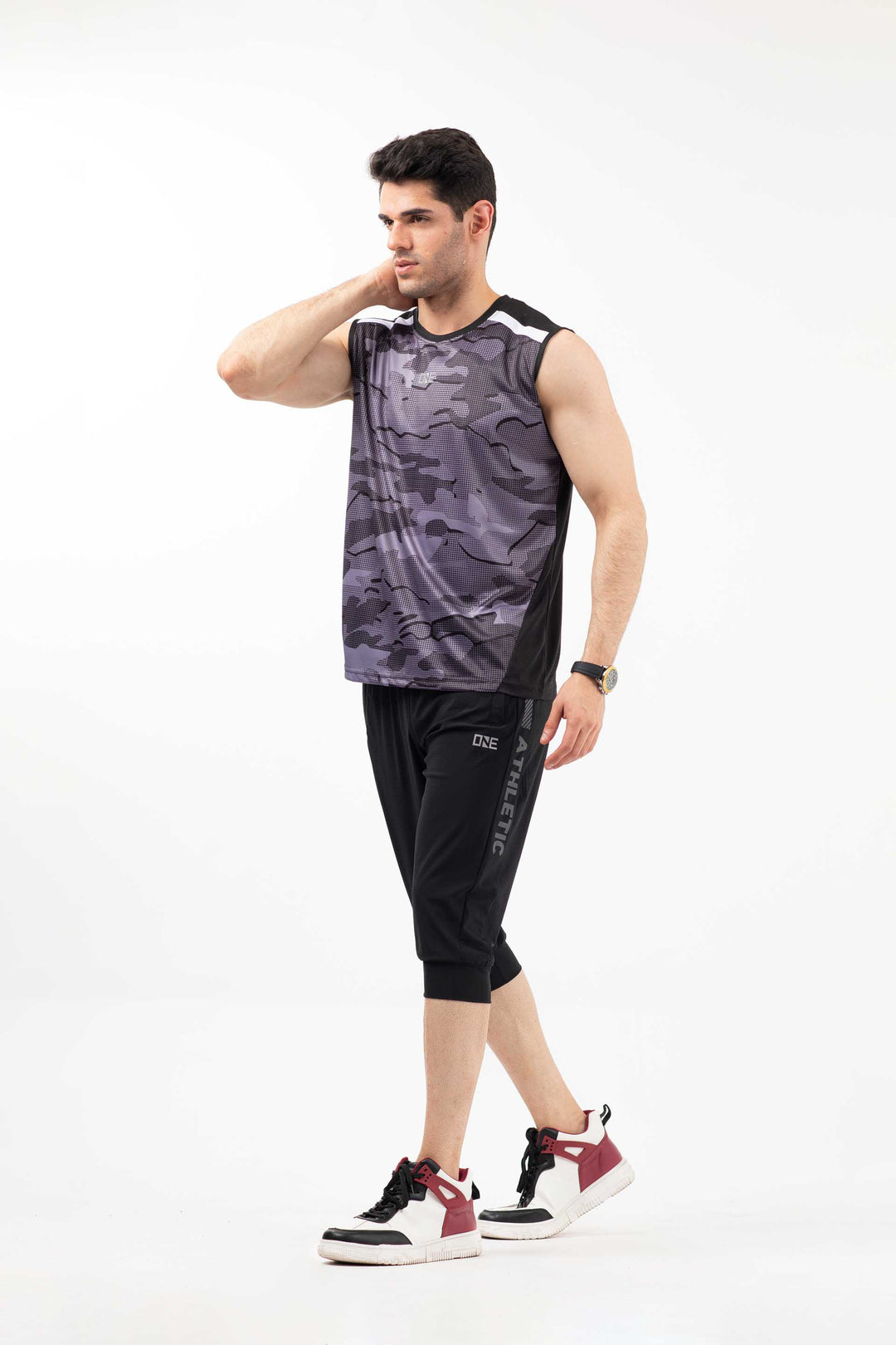 Sleeveless Tee Grey