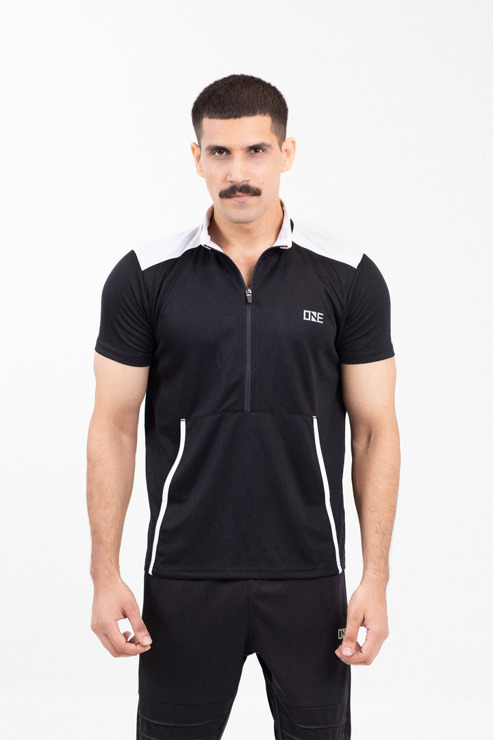 Zipped Gym Tee