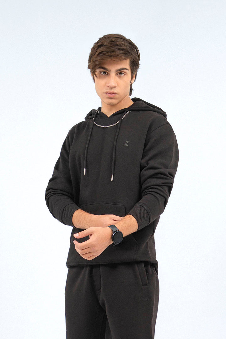 Basic Pullover Hoodie Black