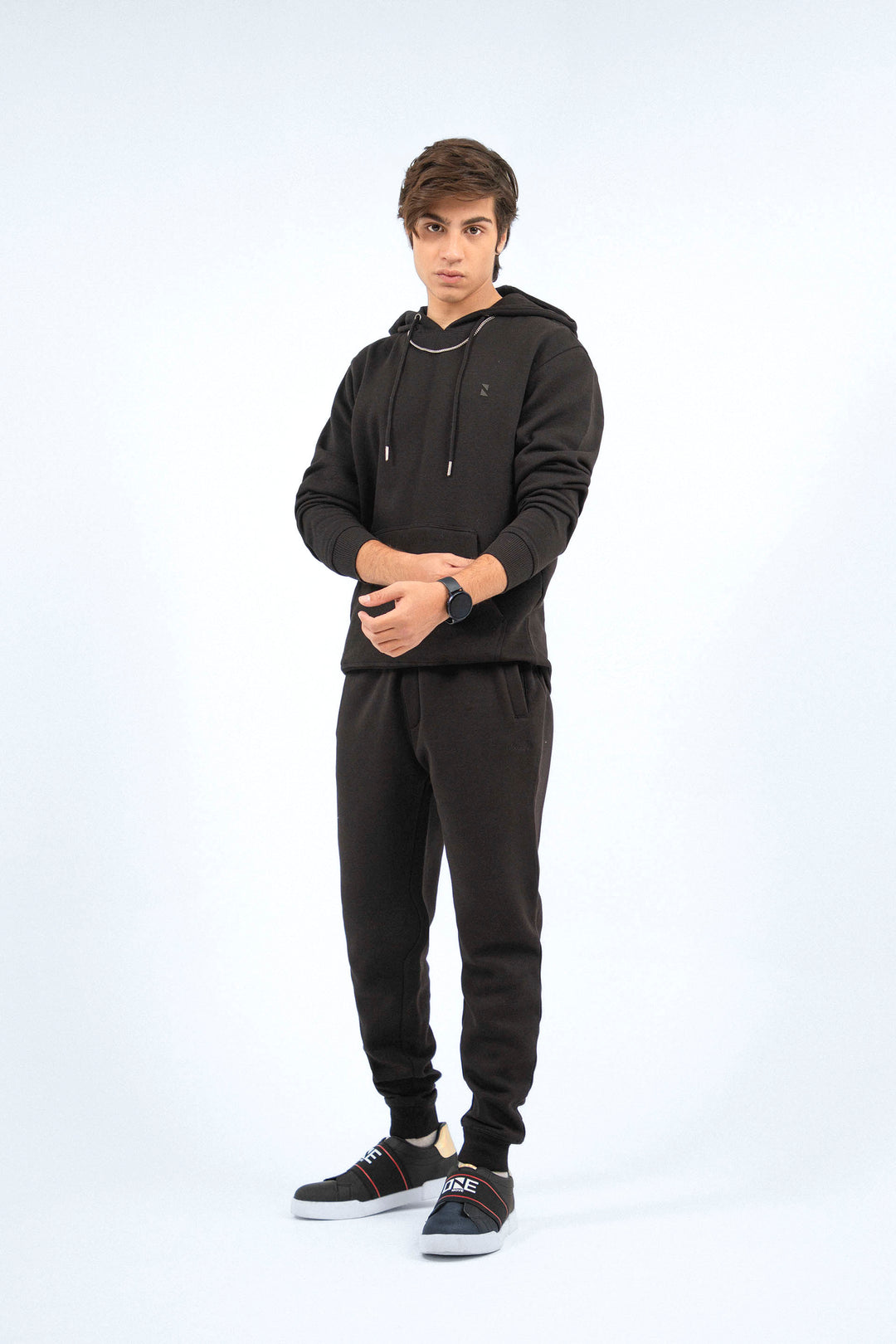 Basic Pullover Hoodie Black