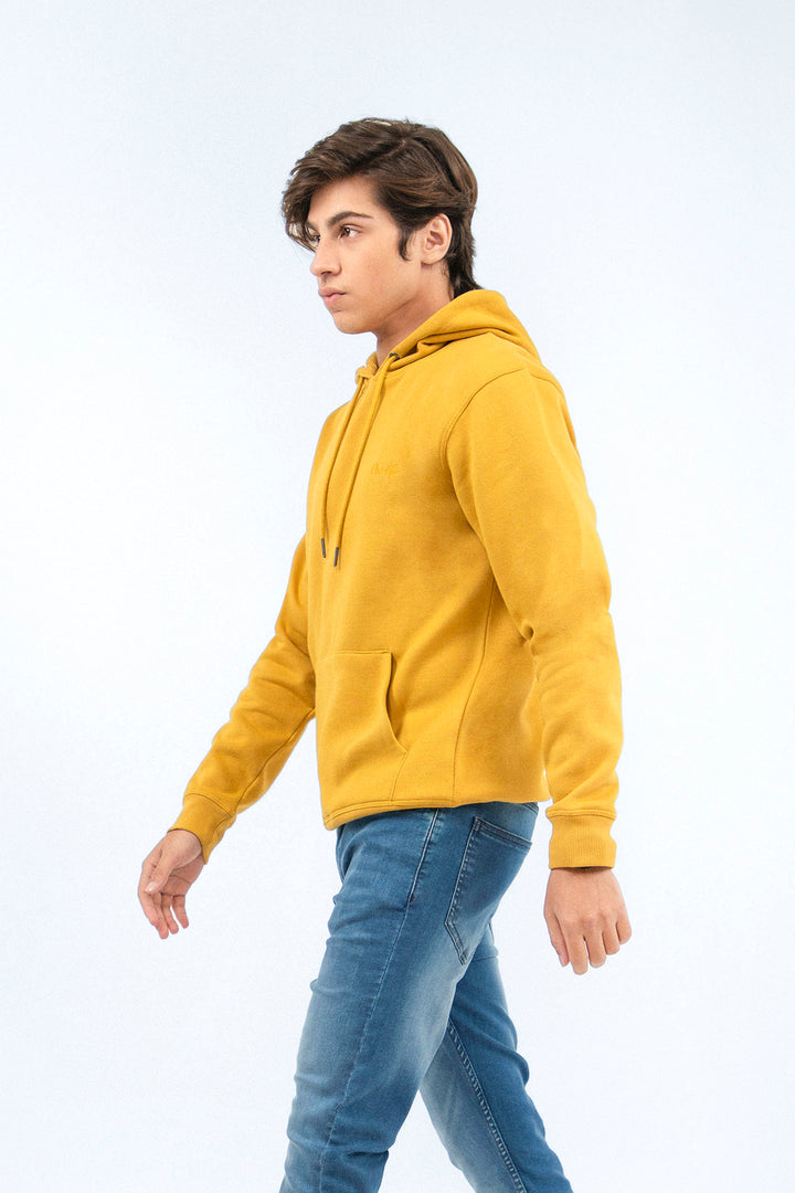 Basic Pullover Hoodie Mustard