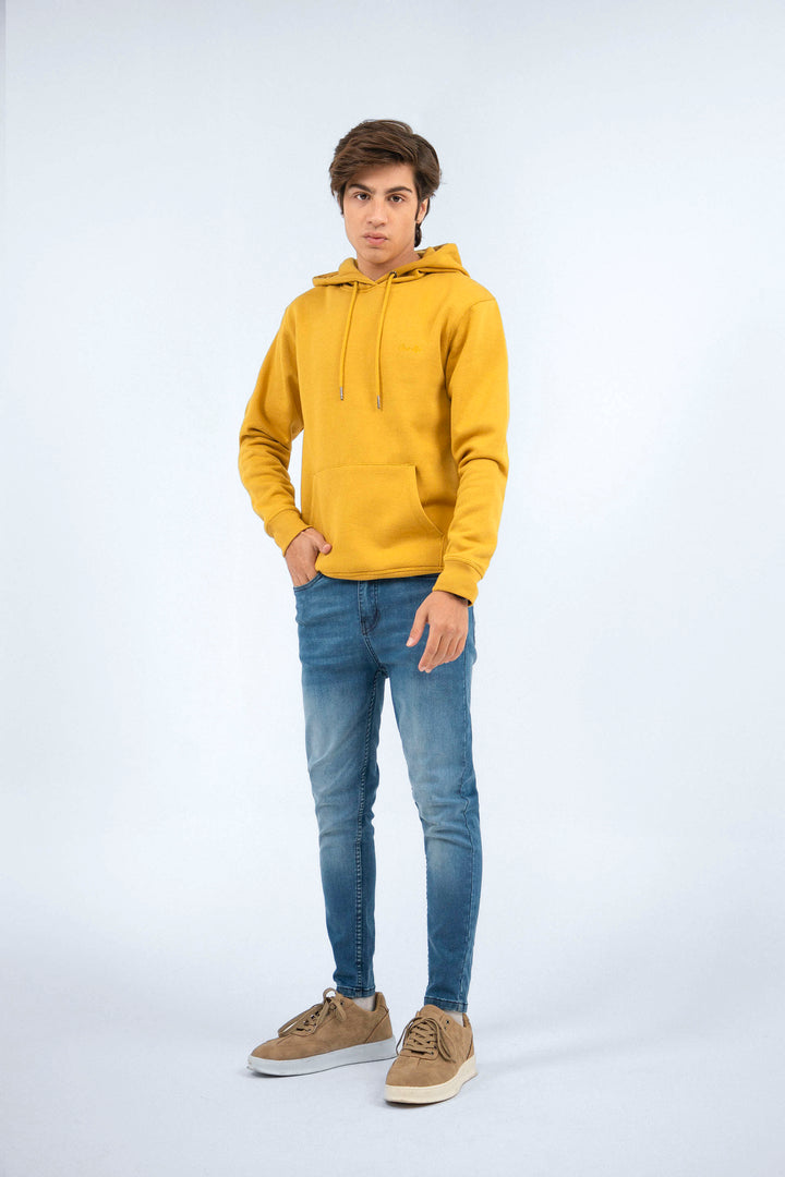 Basic Pullover Hoodie Mustard