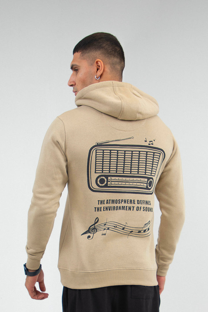 Music Hoodie Beige