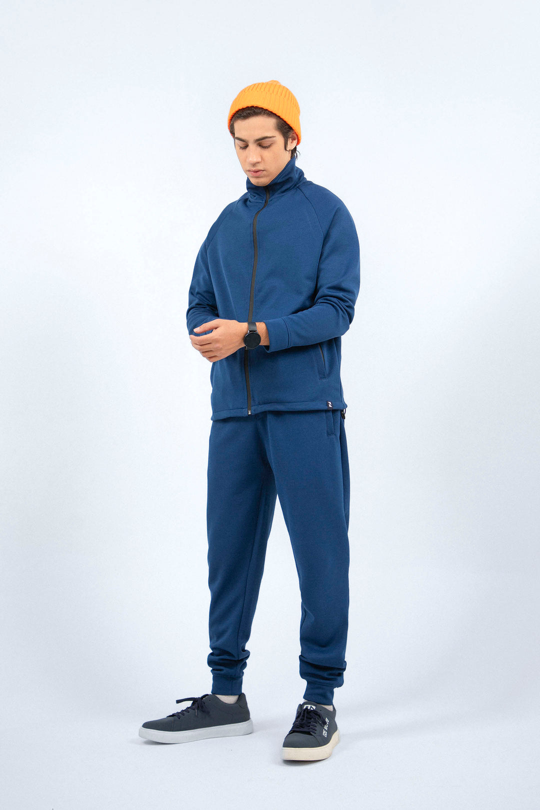 Interlock Zipper Navy