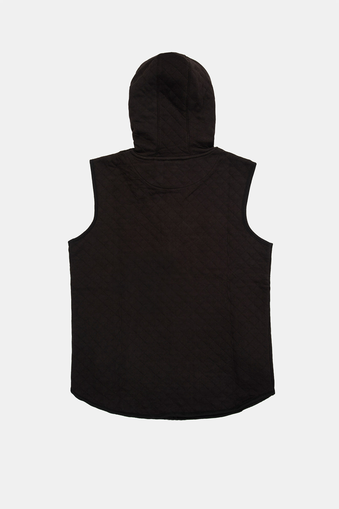 Sleeve Less Quilted Hoodie