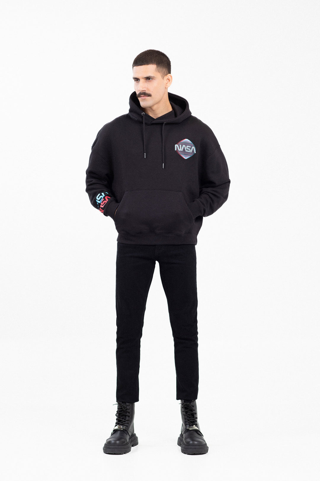 Drop Shuolder Baggy Hoodie