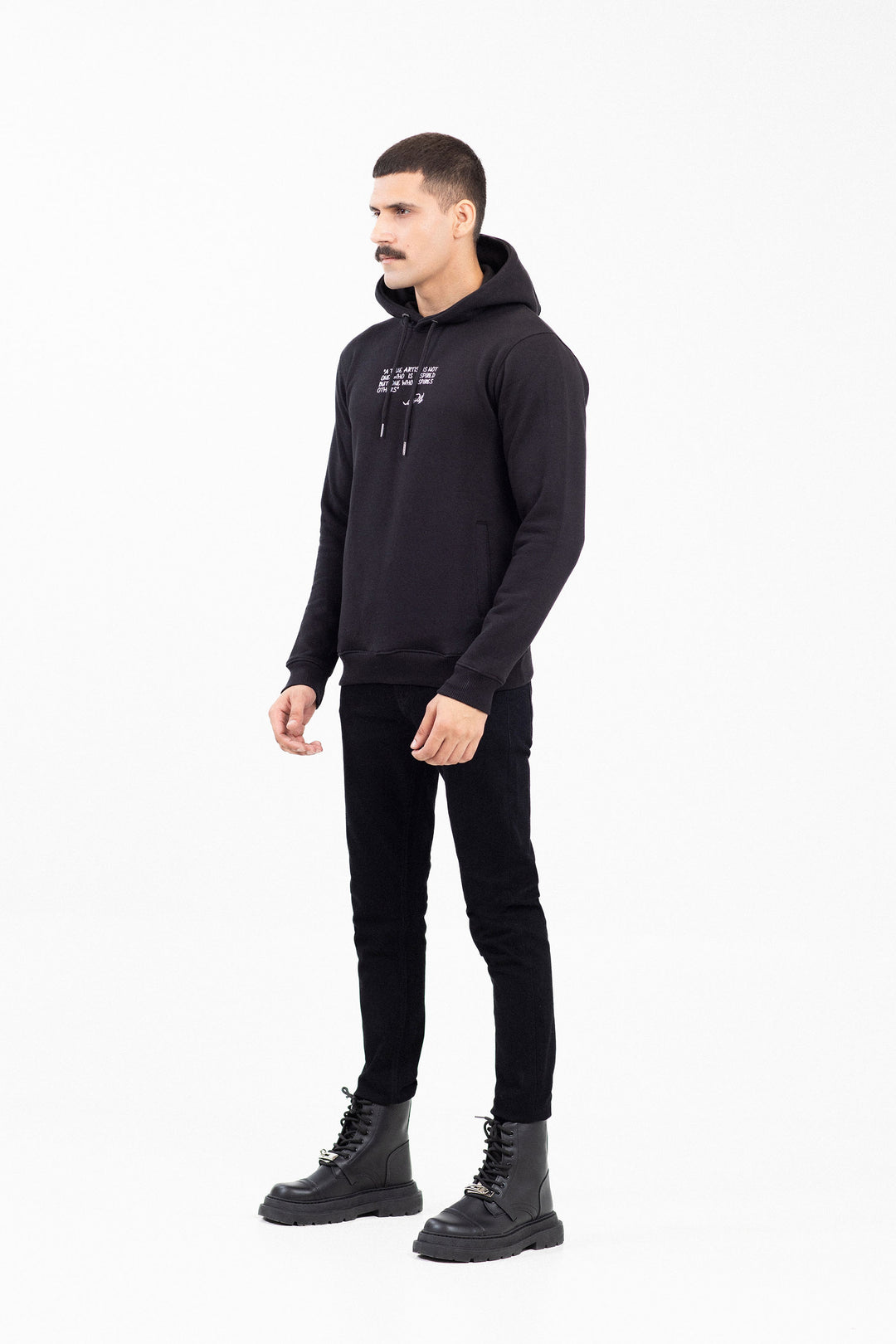 Embroidered Pullover Hoodie